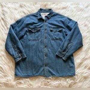 Levi’s Strauss Sherpa lined jacket shacket size x large oversized